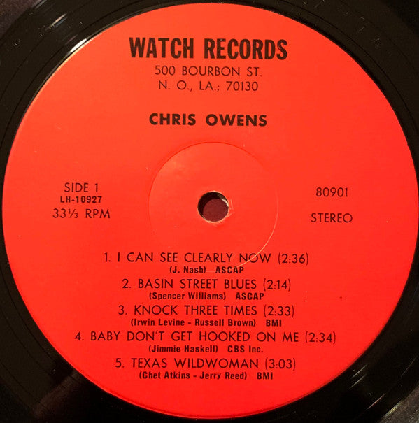 Chris Owens (4) : An Evening With (LP)