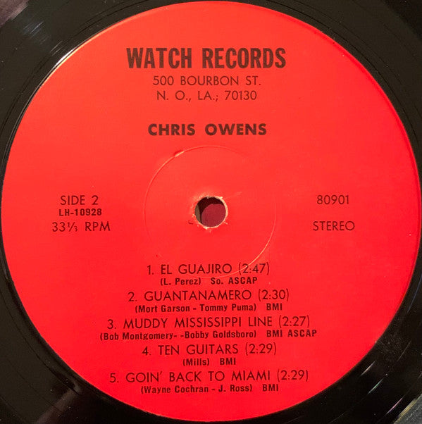 Chris Owens (4) : An Evening With (LP)