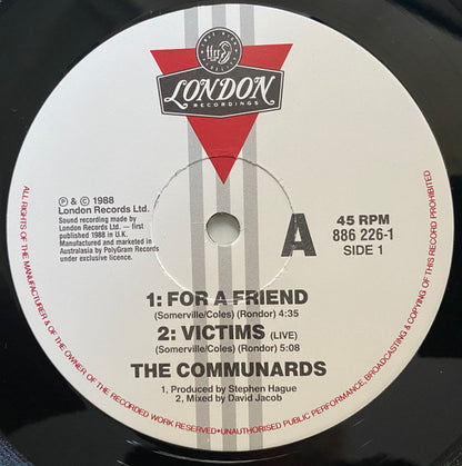 The Communards : For A Friend (12", Single)