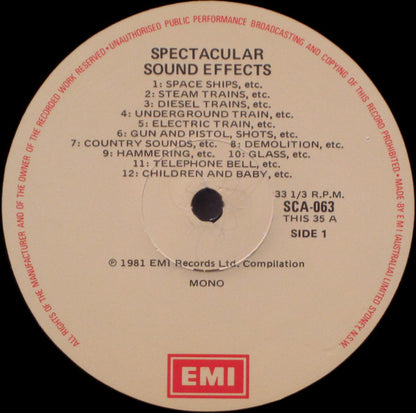 No Artist : Spectacular Sound Effects (Album Two) (LP, Comp, Mono)