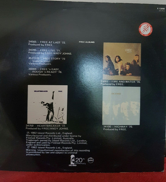 Free : All Right Now (12", Ltd)