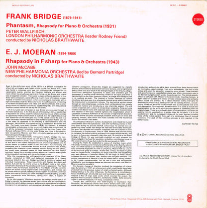 Frank Bridge / E.J. Moeran* : Phantasm (Rhapsody For Piano And Orchestra) / Rhapsody In F Sharp (LP, Album, Club)