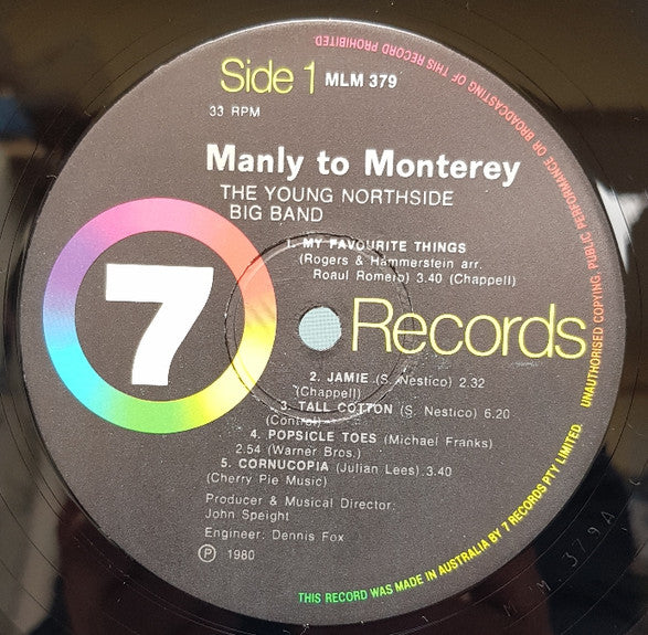 Young Northside Big Band : Manly To Monterey (LP, Album)