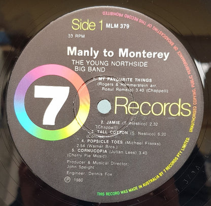 Young Northside Big Band : Manly To Monterey (LP, Album)