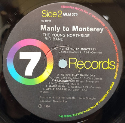 Young Northside Big Band : Manly To Monterey (LP, Album)