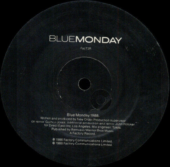 NewOrder* : Blue Monday 1988 (12", Single)