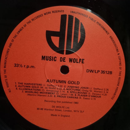 The International Studio Orchestra : Autumn Gold (LP, Album)