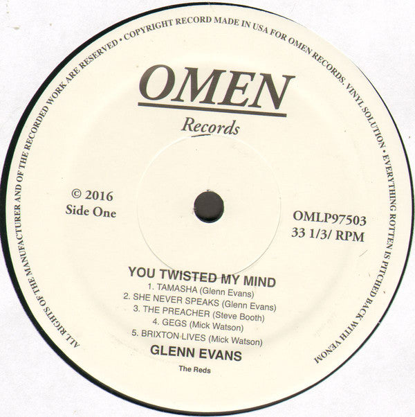Glenn Evans (5) : You Twisted My Mind (LP)