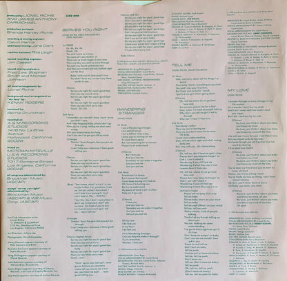 Lionel Richie : Lionel Richie (LP, Album, Sup)