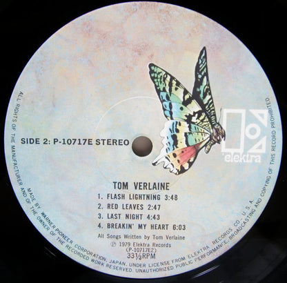 Tom Verlaine : Tom Verlaine (LP, Album)