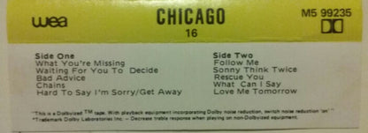 Chicago (2) : Chicago 16 (Cass, Album)