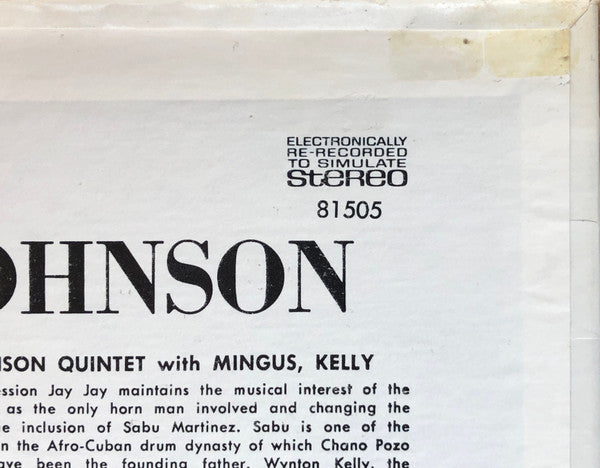 J.J. Johnson : The Eminent Jay Jay Johnson Volume 1 (LP, Comp, RE)