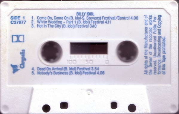 Billy Idol : Billy Idol (Cass, Album)