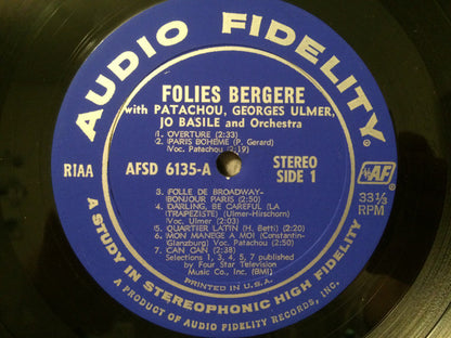 Folies Bergère With Patachou With Georges Ulmer Orchestra Conducted By Jo Basile : Folies Bergère Direct From Paris! (LP)