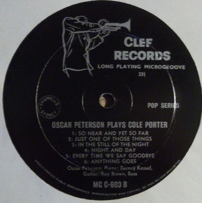 Oscar Peterson : Oscar Peterson Plays Cole Porter (LP, Album, Mono)