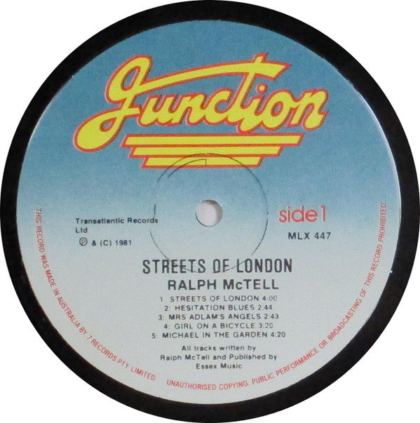 Ralph McTell : Streets Of London (LP, Comp, RE)
