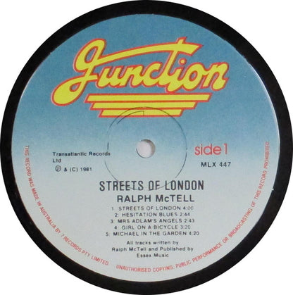 Ralph McTell : Streets Of London (LP, Comp, RE)