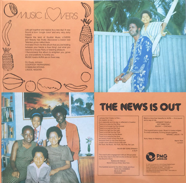 Aura (Spiritual Emanation) : Jungle Juice (LP, Album, RE, Gat)