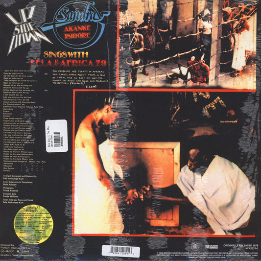 Sandra Akanke Isidore Sings With Fela Kuti & Africa 70 : Up Side Down (LP, Album, RE)
