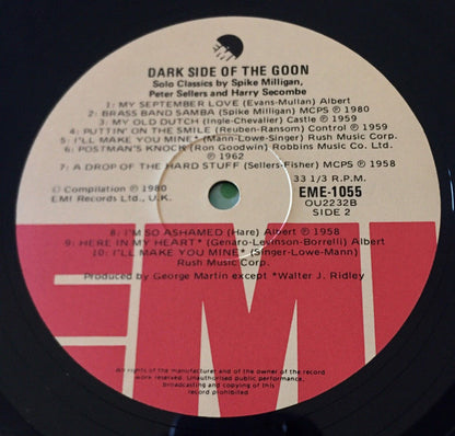 Spike Milligan, Peter Sellers, Harry Secombe : Dark Side Of The Goon (LP, Comp, Mono)