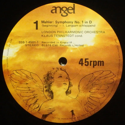 Gustav Mahler, Klaus Tennstedt, London Philharmonic Orchestra : Symphony No. 1 (2x12", Album, Quad)