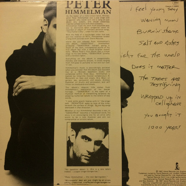 Peter Himmelman : Gematria (LP, Album)