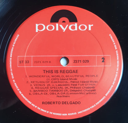 Roberto Delgado & His Orchestra : This Is Reggae (LP, Album)