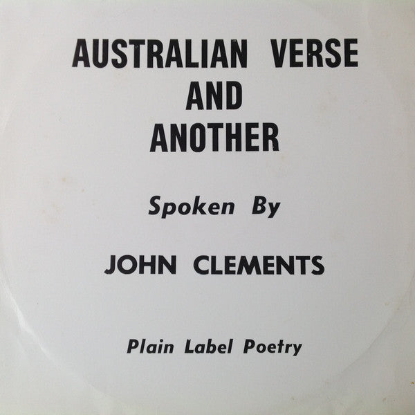 John Clements (3) : Australian Verse. And Another (LP, Album)