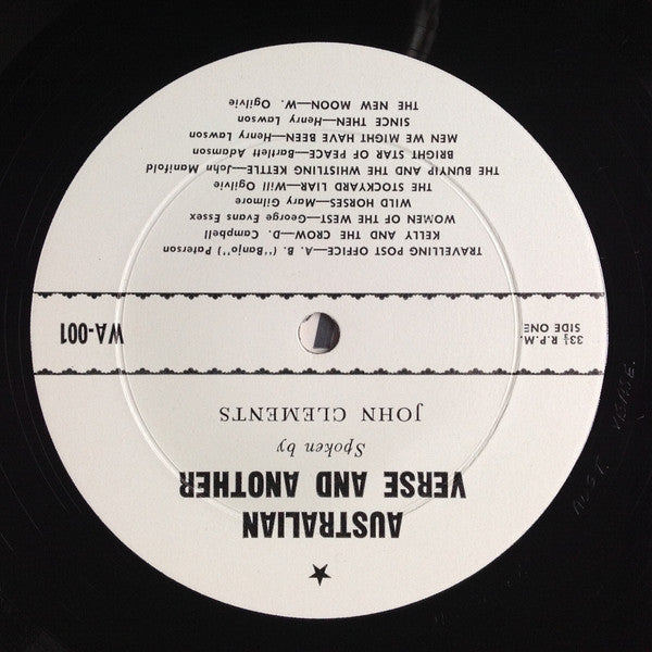 John Clements (3) : Australian Verse. And Another (LP, Album)
