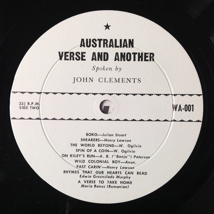 John Clements (3) : Australian Verse. And Another (LP, Album)