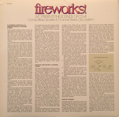 Various : Fireworks! JVC Presents The Spectacular Sounds of CD-4 (LP, Comp, Quad)