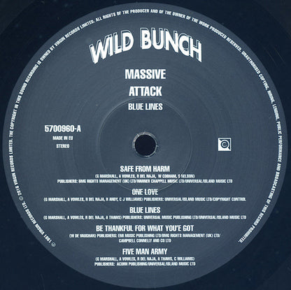 Massive Attack : Blue Lines (LP, Album, RE, 180)