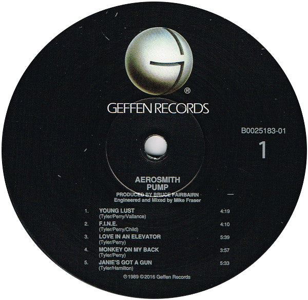 Aerosmith : Pump (LP, Album, RE, 180)