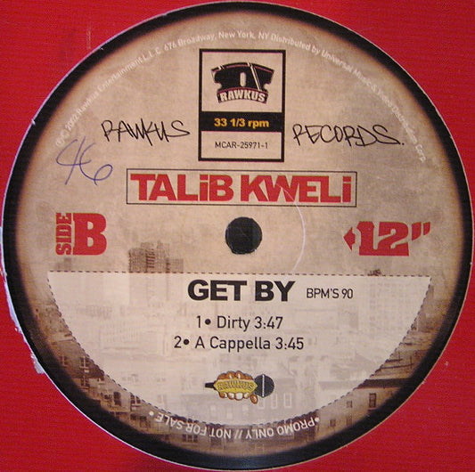 Talib Kweli : Get By (12", Single, Promo)