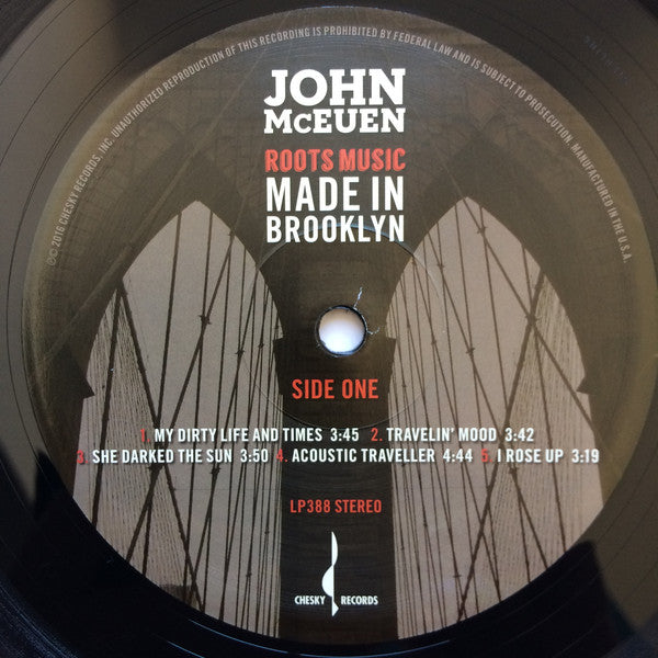 John McEuen : Roots Music Made In Brooklyn (LP, Album, 180)