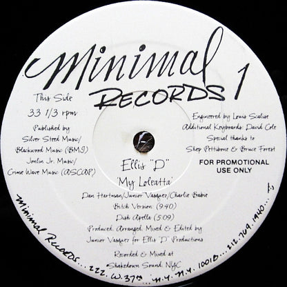 Ellis "D"* : My Loleatta (12", Promo)