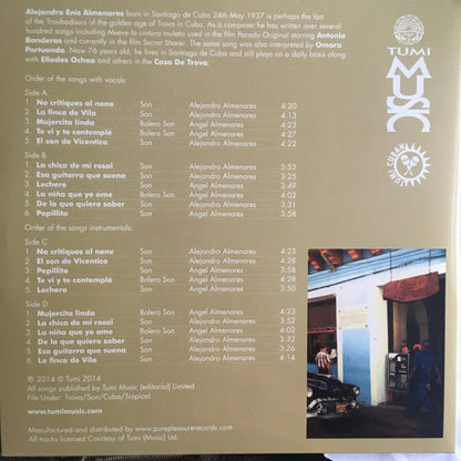 Alejandro Enis Almenares : Casa De Trova - Cuba 50's  (2xLP, Album)
