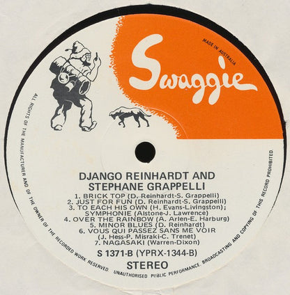 Django Reinhardt And Stéphane Grappelli : Django Et Stephane 1947-1949 (LP, Comp, RE)