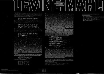 Gustav Mahler / The Philadelphia Orchestra / James Levine (2) : Symphonie Nr. 9 D-Dur (2xLP, Album)