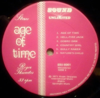 Roger Thwaites : Age Of Time (LP, Album)