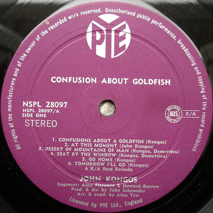 John Kongos : Confusions About A Goldfish (LP, Album)