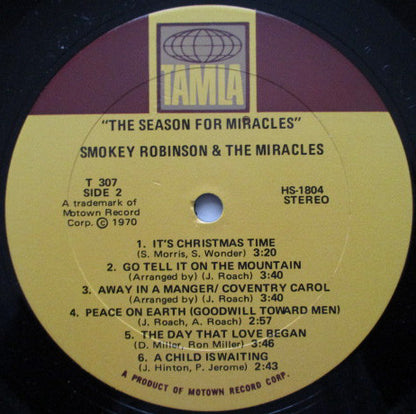 The Miracles : The Season For Miracles (LP, Album)