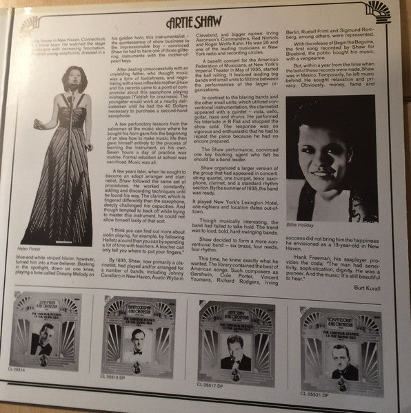 Artie Shaw And His Orchestra : 1938 - 1939 The Original Sounds of the Swing Area, Vol. 7 (2xLP, Comp, Mono)