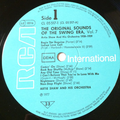 Artie Shaw And His Orchestra : 1938 - 1939 The Original Sounds of the Swing Area, Vol. 7 (2xLP, Comp, Mono)
