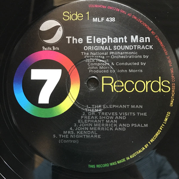 John Morris : The Elephant Man (Original Motion Picture Soundtrack) (LP, Album, Gat)