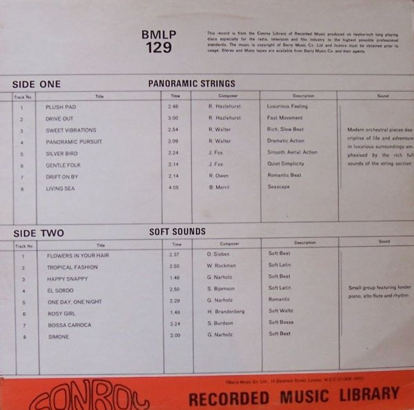 Various : Panoramic Strings - Soft Sounds (LP)
