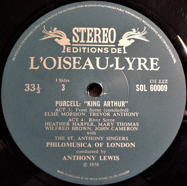 Henry Purcell : King Arthur (2xLP, RE + Box)