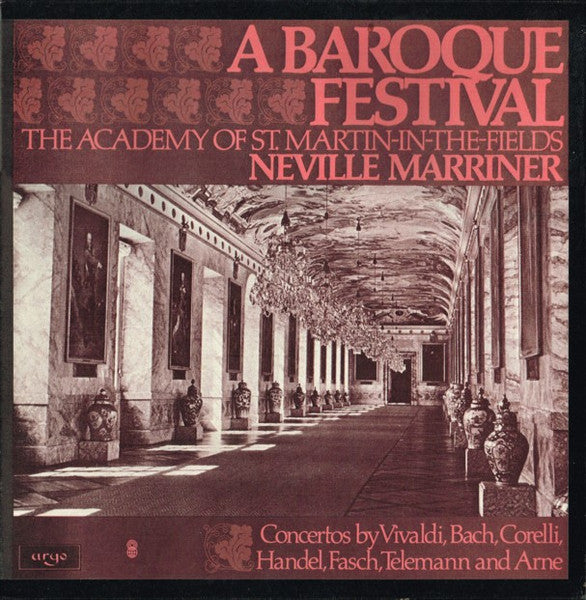 The Academy Of St. Martin-in-the-Fields, Sir Neville Marriner : A Baroque Festival (3xLP, Comp, Club + Box)