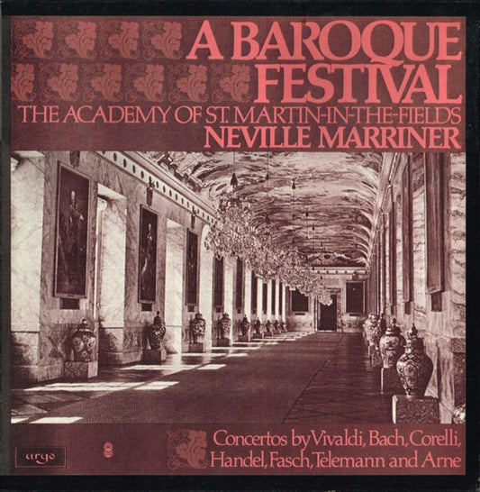 The Academy Of St. Martin-in-the-Fields, Sir Neville Marriner : A Baroque Festival (3xLP, Comp, Club + Box)