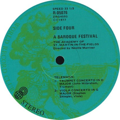 The Academy Of St. Martin-in-the-Fields, Sir Neville Marriner : A Baroque Festival (3xLP, Comp, Club + Box)